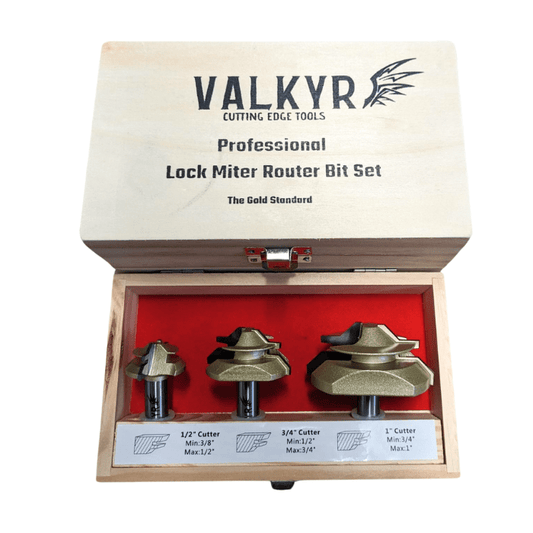 TimberLock™ 45° Lock Miter Router Bit - 1/2" Shank - Valkyr Tools