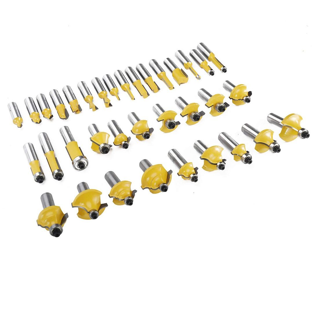 35 Piece Router Bit Set - 1/4 inch Shank - Valkyr Tools