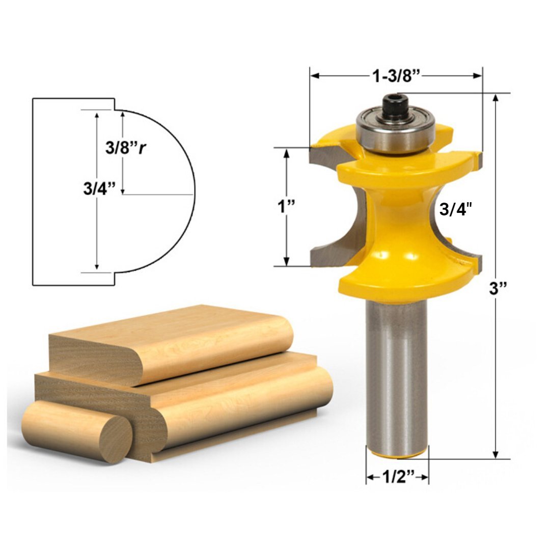 Bullnose Router Bits - 1/2" Shank - Valkyr Tools