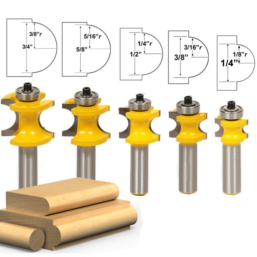 Bullnose Router Bits - 1/2" Shank - Valkyr Tools