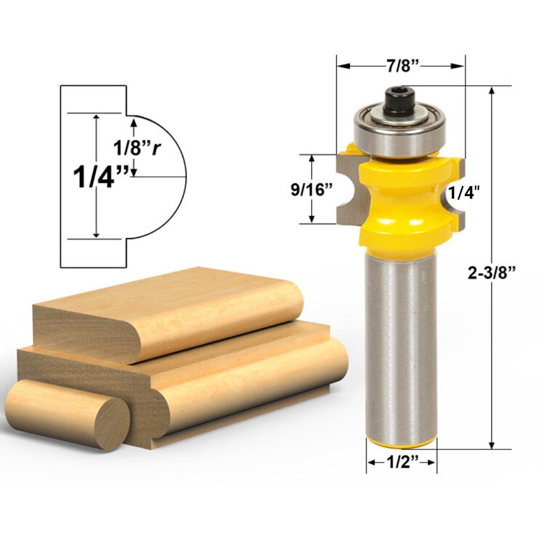 Bullnose Router Bits - 1/2" Shank - Valkyr Tools