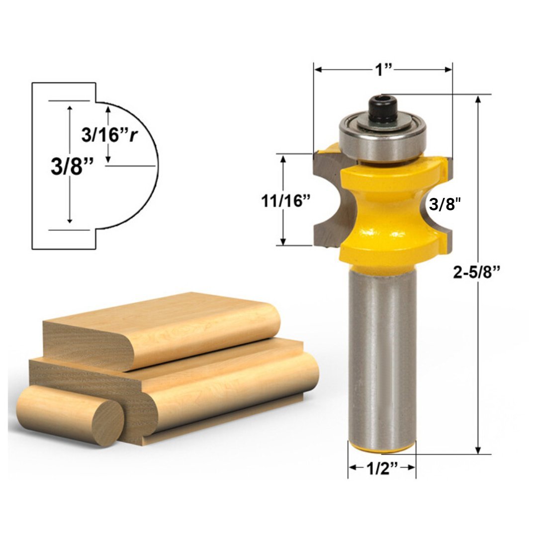 Bullnose Router Bits - 1/2" Shank - Valkyr Tools