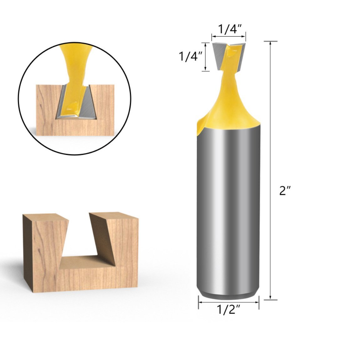 Dovetail Router Bits - 1/2" Shank - Valkyr Tools
