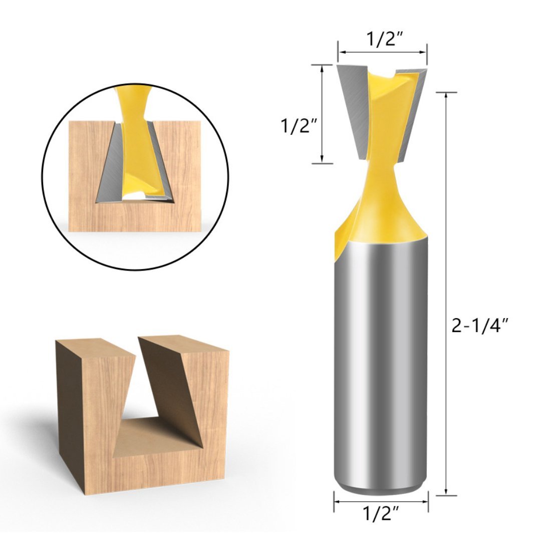 Dovetail Router Bits - 1/2" Shank - Valkyr Tools