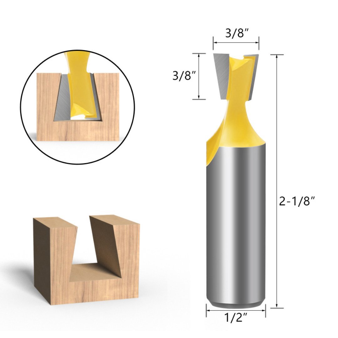 Dovetail Router Bits - 1/2" Shank - Valkyr Tools