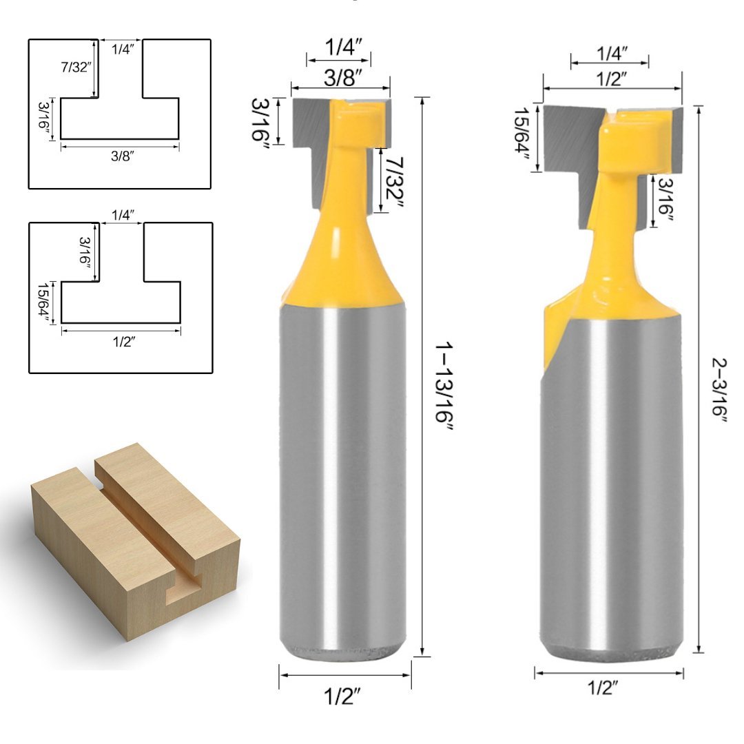 Keyhole Router Bits - 1/2" Shank - Valkyr Tools