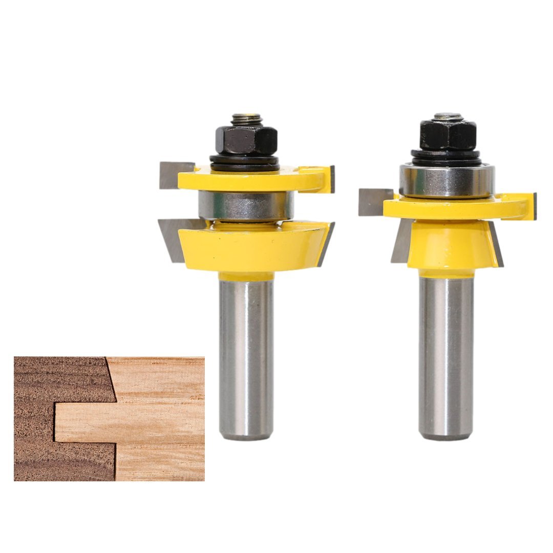 Rail & Stile Router Bit - Shaker - 2 Piece Set - 1/2" Shank - Valkyr Tools