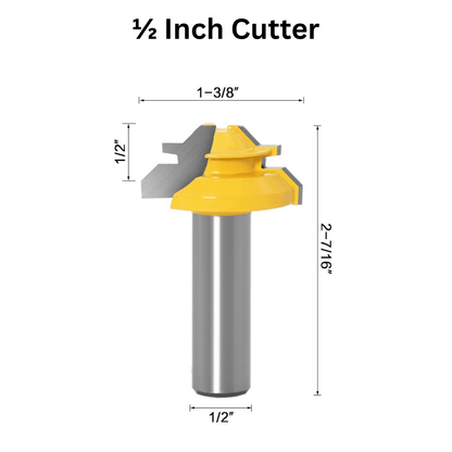 TimberLock™ 45° Lock Miter Router Bit - 1/2" Shank - Valkyr Tools