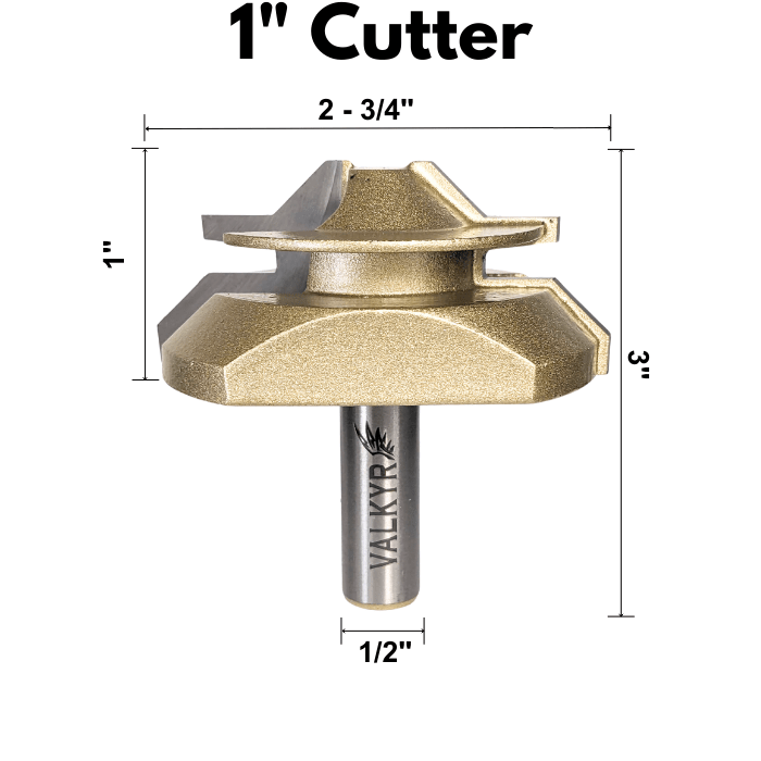 TimberLock™ 45° Lock Miter Router Bit - 1/2" Shank - Valkyr Tools