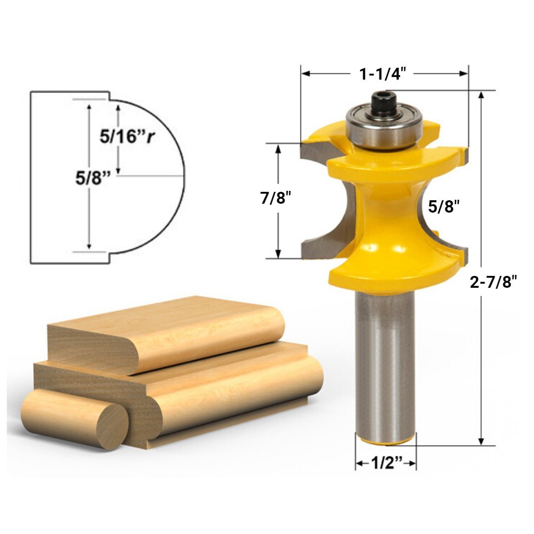 Bullnose Router Bits - 1/2
