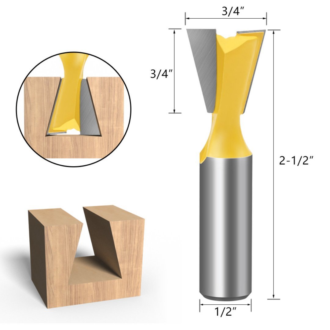 1 inch deals dovetail router bit