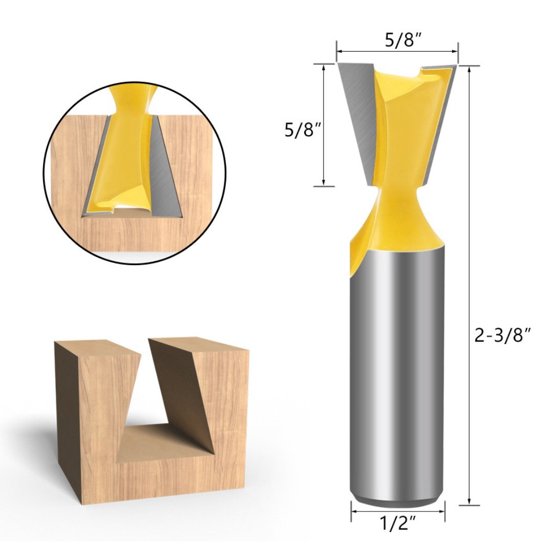 Dovetail Router Bits - 1/2