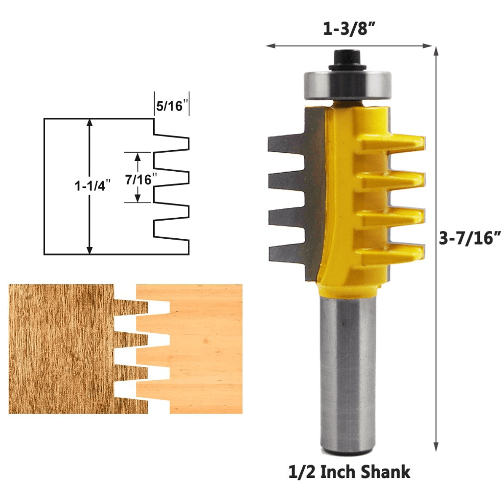 Finger Joint Router Bit - 1/2