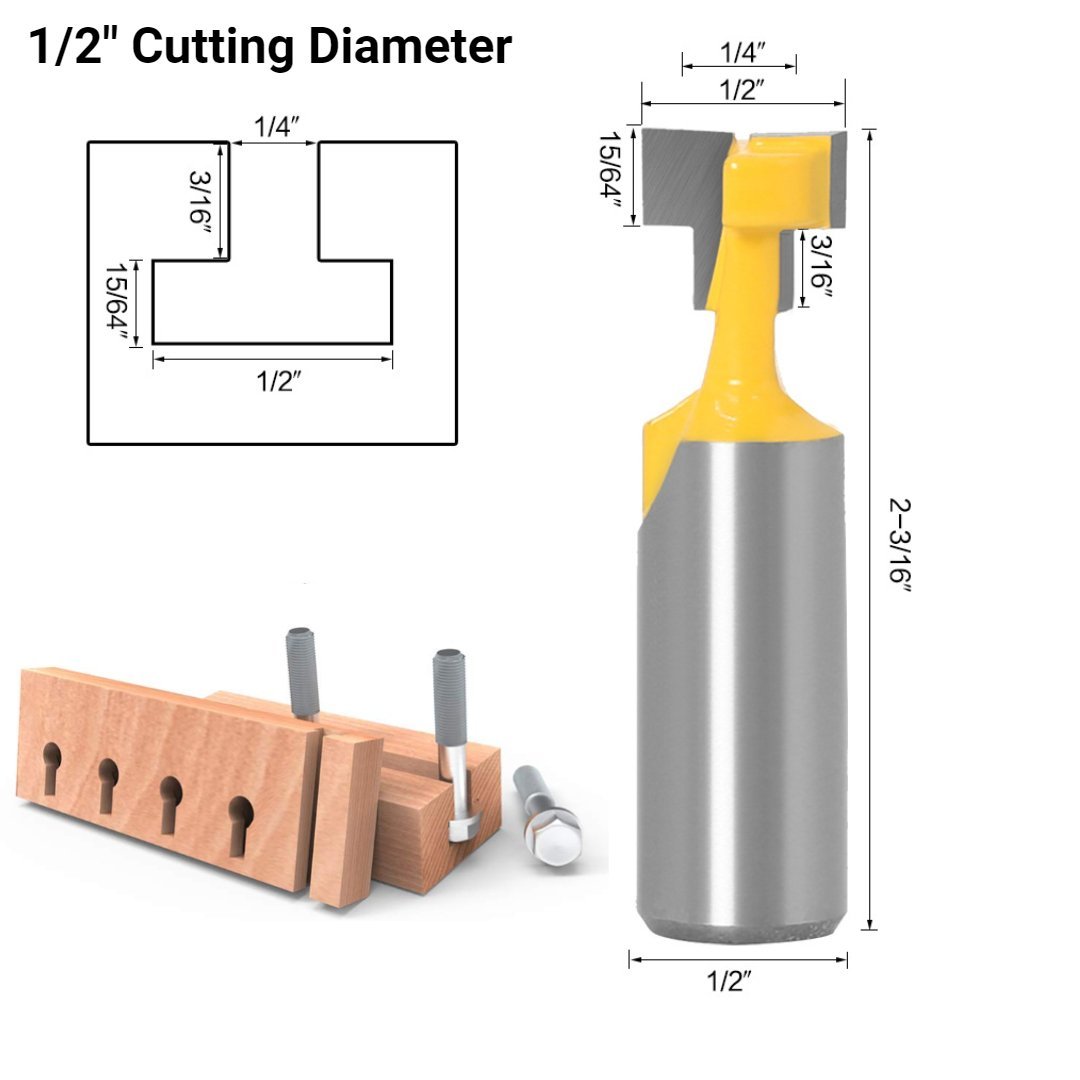 Keyhole Router Bits - 1/2