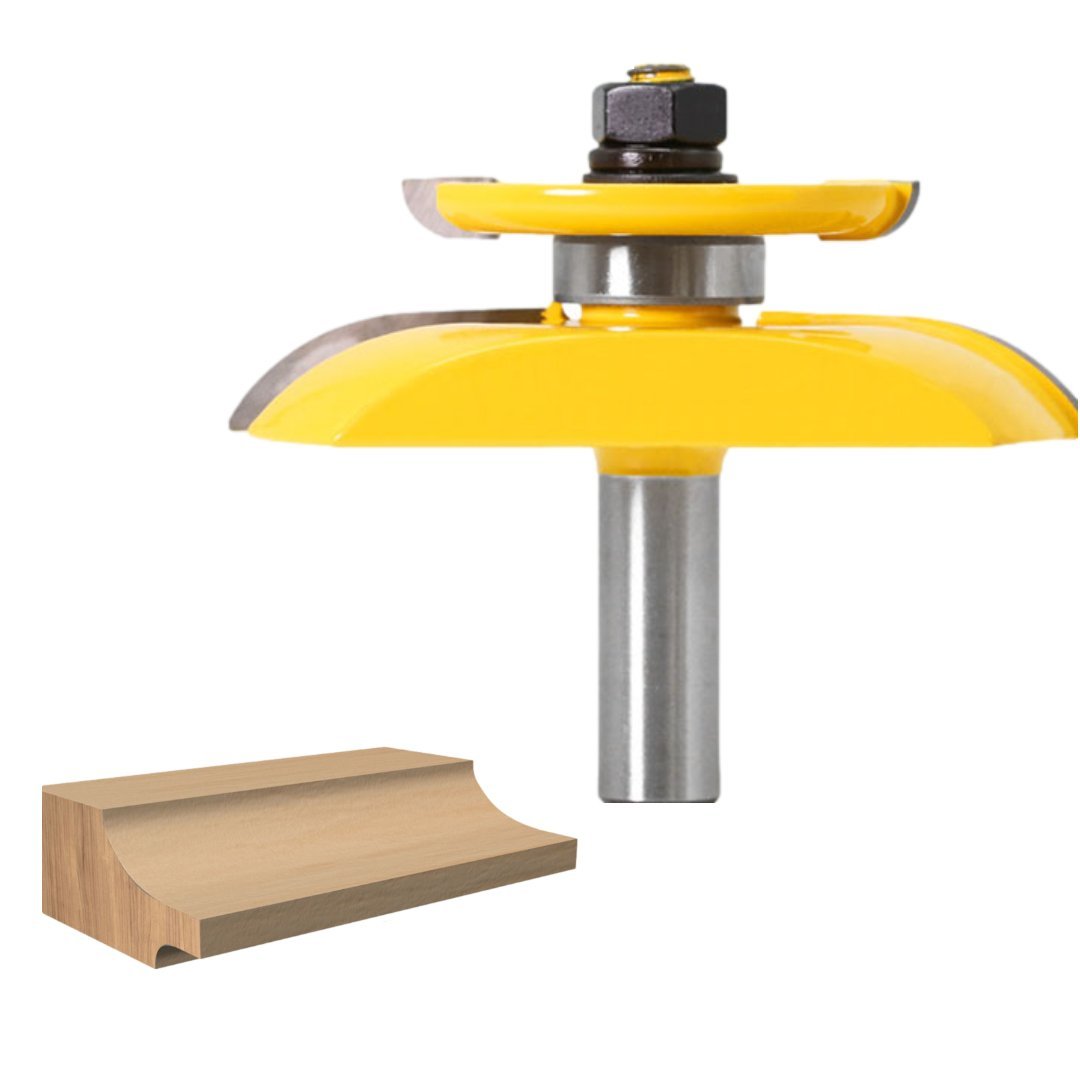 Raised Panel Router Bit - Cove with Backcutter - 1/2